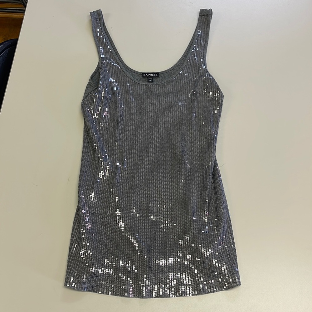 Express Large sequin tank